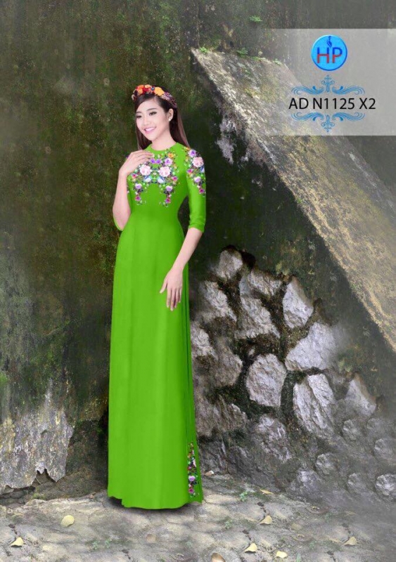 Vải áo dài hoa nhỏ
