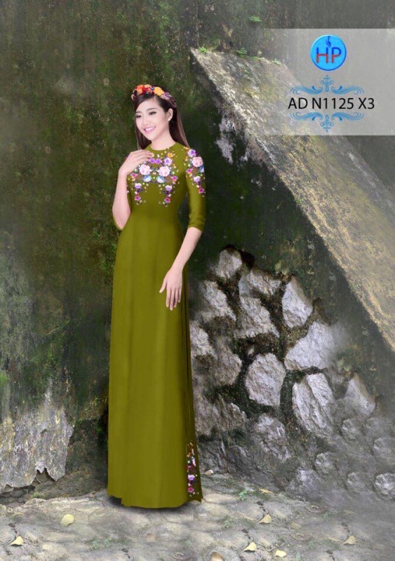 Vải áo dài hoa nhỏ