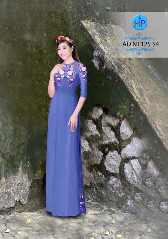 Vải áo dài hoa nhỏ