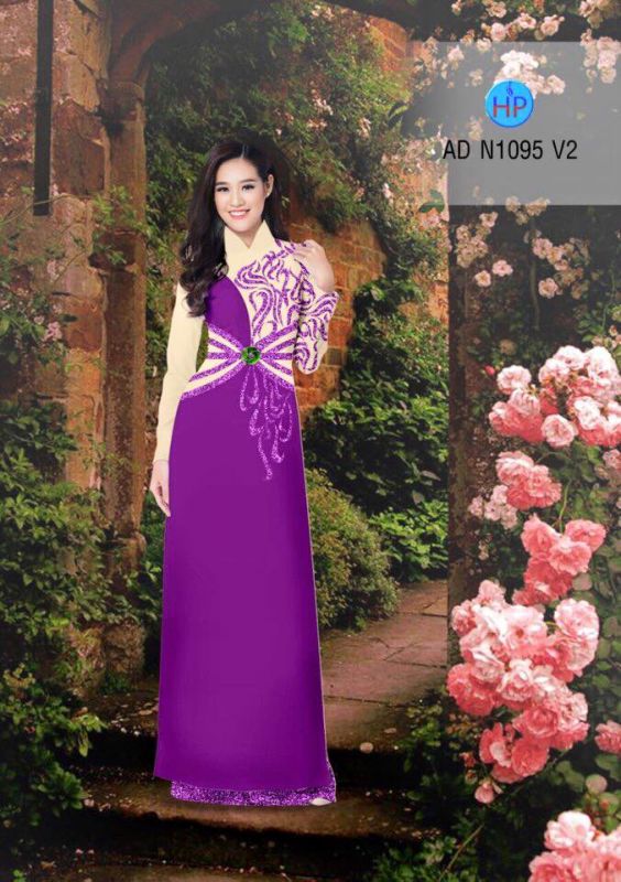 Vải áo dài hoa văn đẹp