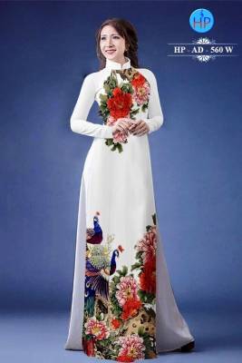 Vải áo dài Lụa hoa 3D-DT 359