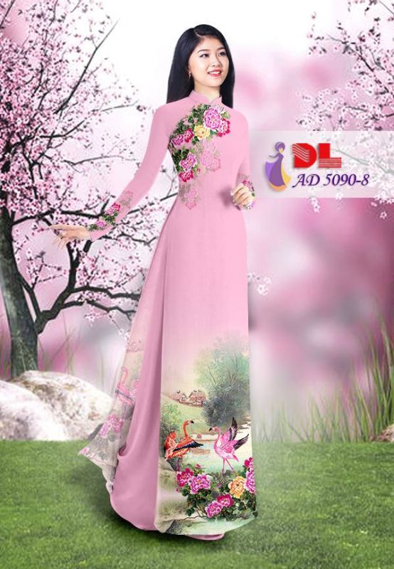 Vải áo dài chim cảnh Vải áo dài chim cảnh