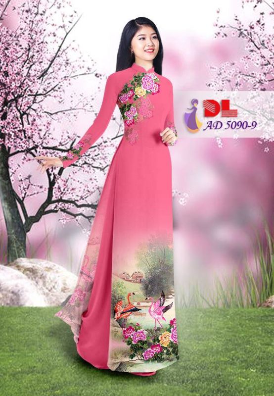 Vải áo dài chim cảnh Vải áo dài chim cảnh
