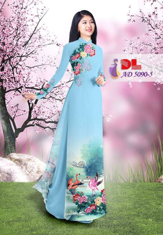 Vải áo dài chim cảnh Vải áo dài chim cảnh