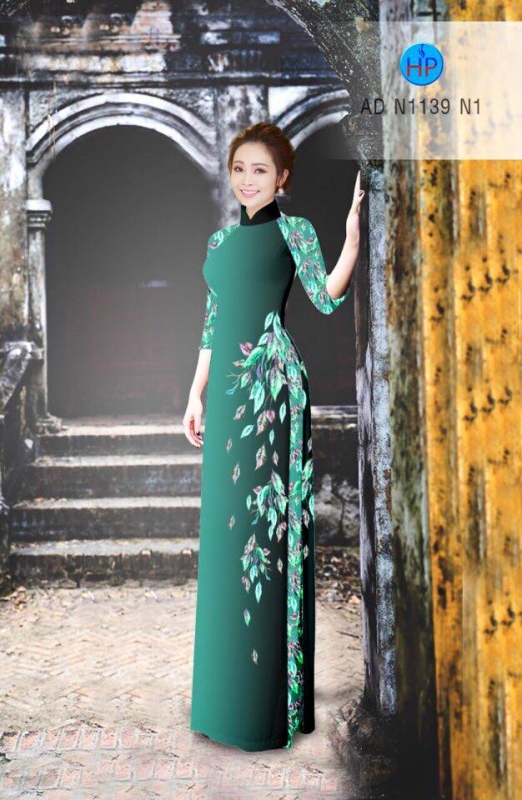 Vải áo dài hoa rơi