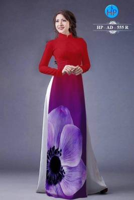 Vải áo dài Lụa cánh hoa lớn-DT 362