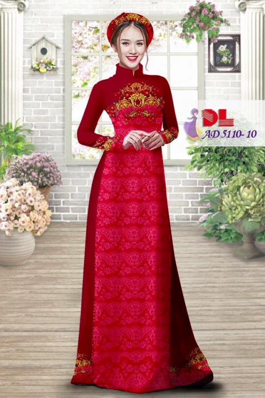 Vải áo dài hoa văn chìm