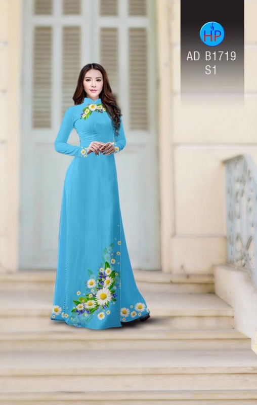 Vải áo dài hoa Cúc