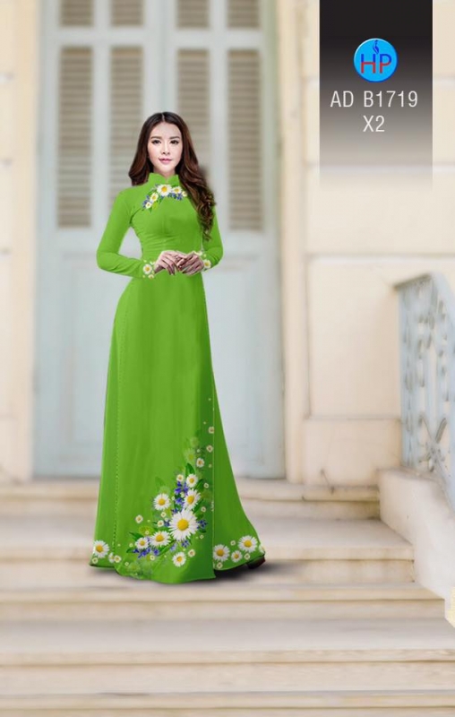 Vải áo dài hoa Cúc