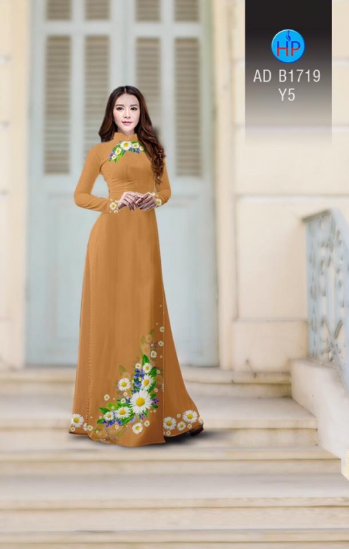 Vải áo dài hoa Cúc