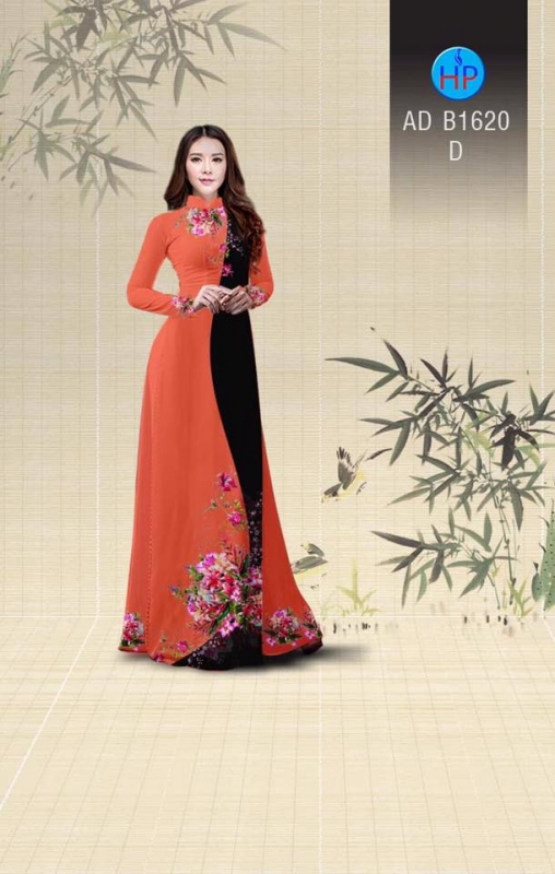 Vải áo dài hoa chạy dọc