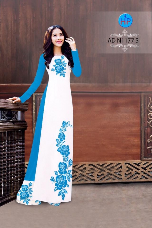 Vải áo dài hoa Hồng dây