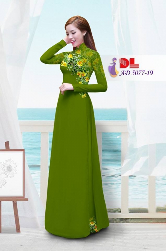 Vải áo dài hoa nhí