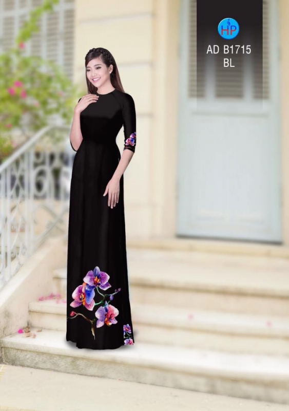 Vải áo dài hoa Lan