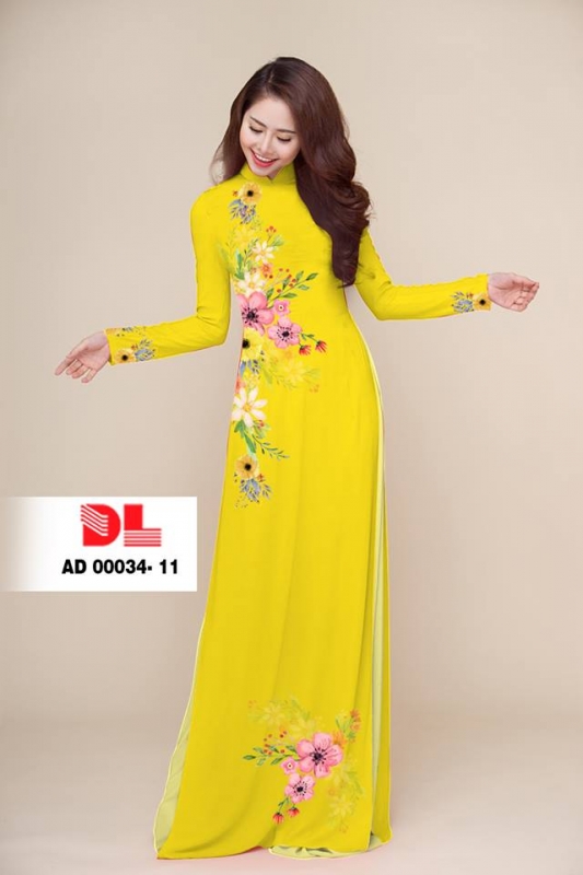 Vải áo dài hoa eo