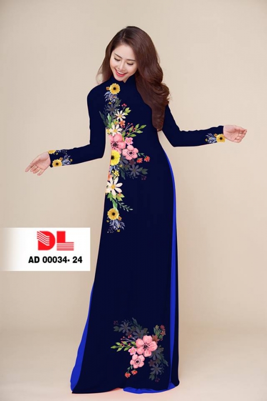Vải áo dài hoa eo