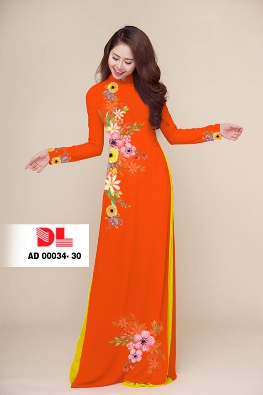 Vải áo dài hoa eo