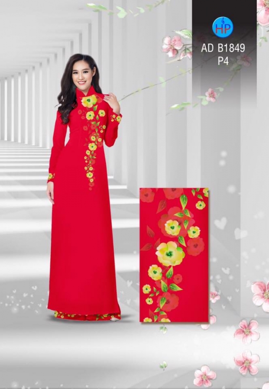 Vải áo dài hoa dây
