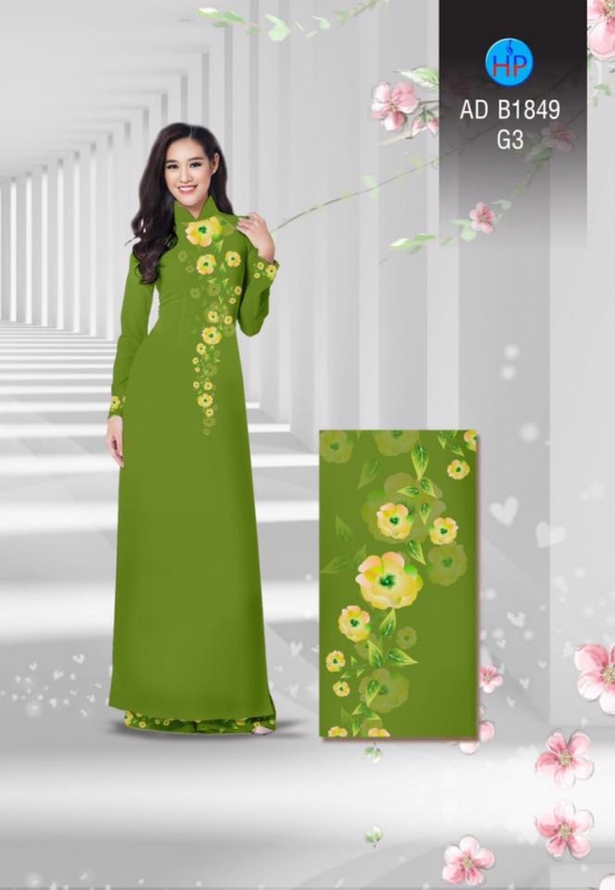 Vải áo dài hoa dây