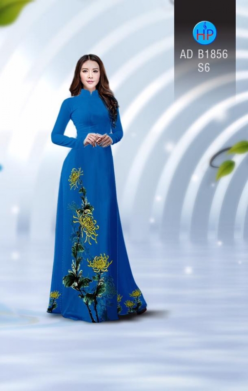 Vải áo dài hoa cúc Vải áo dài hoa cúc