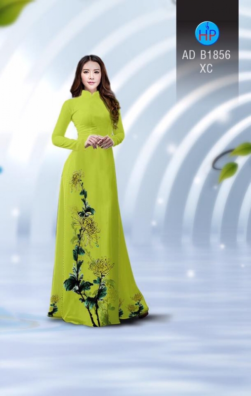 Vải áo dài hoa cúc Vải áo dài hoa cúc