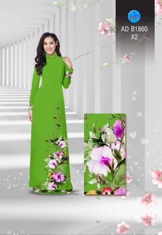 Vải áo dài hoa dây Vải áo dài hoa dây