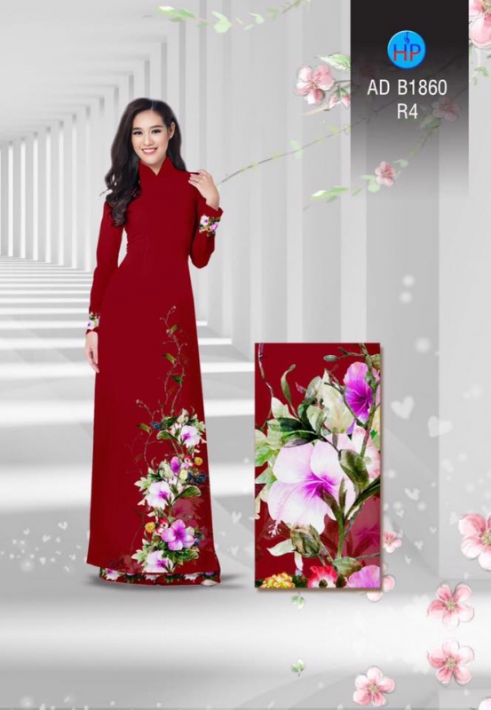 Vải áo dài hoa dây Vải áo dài hoa dây