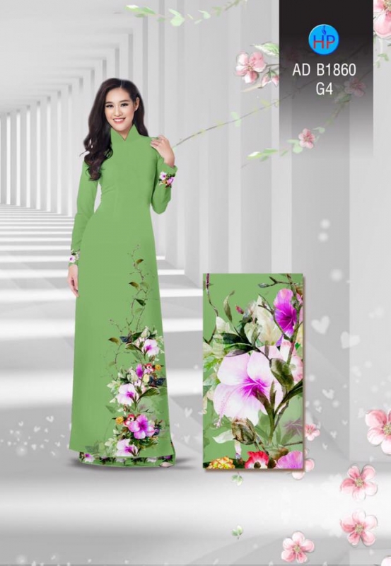 Vải áo dài hoa dây Vải áo dài hoa dây