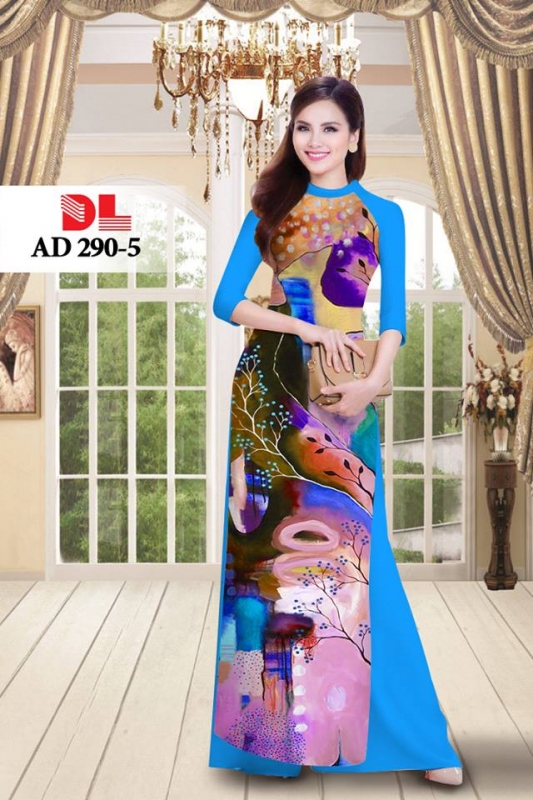 Vải áo dài hình trừ tượng