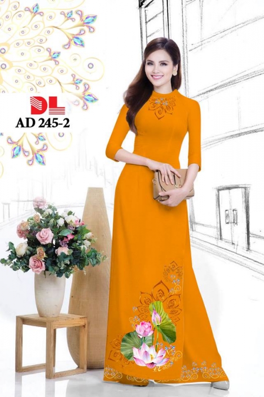 Vải áo dài hoa Sen đẹp Vải áo dài hoa Sen đẹp