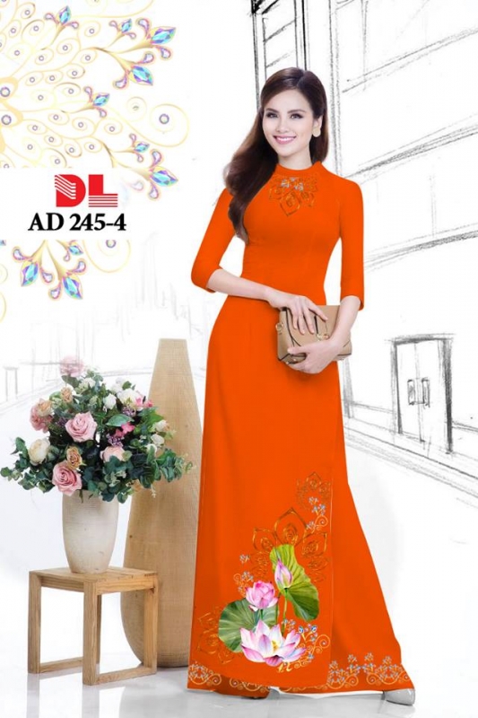 Vải áo dài hoa Sen đẹp Vải áo dài hoa Sen đẹp