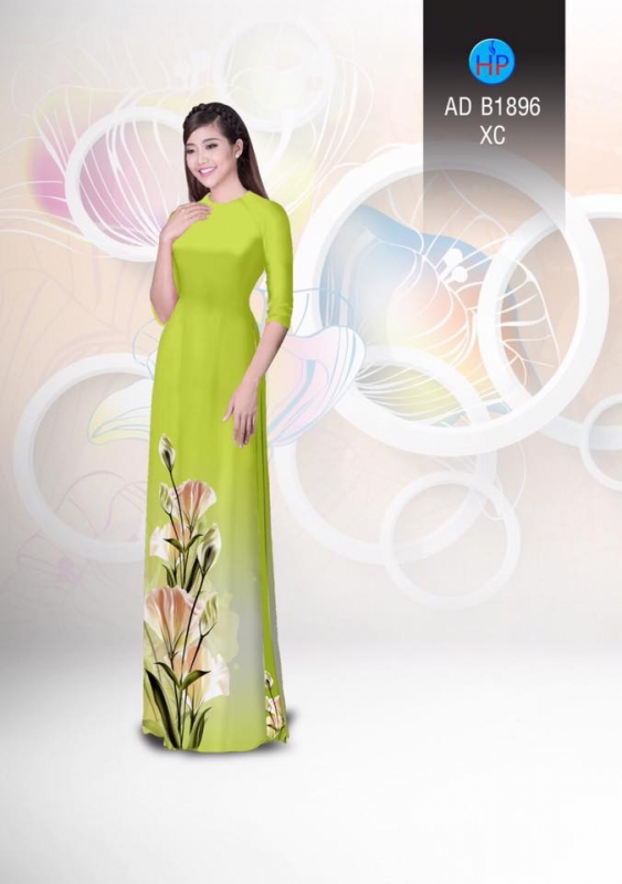 Vải áo dài hoa Cát Tường
