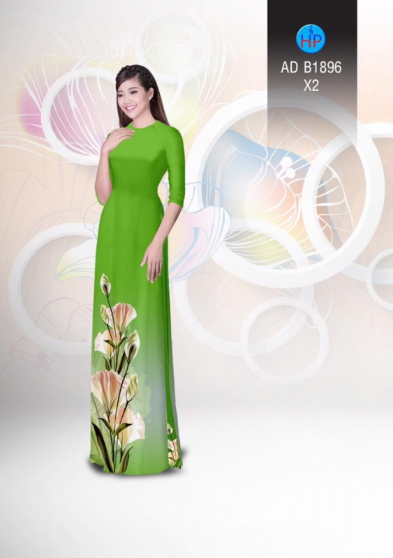 Vải áo dài hoa Cát Tường