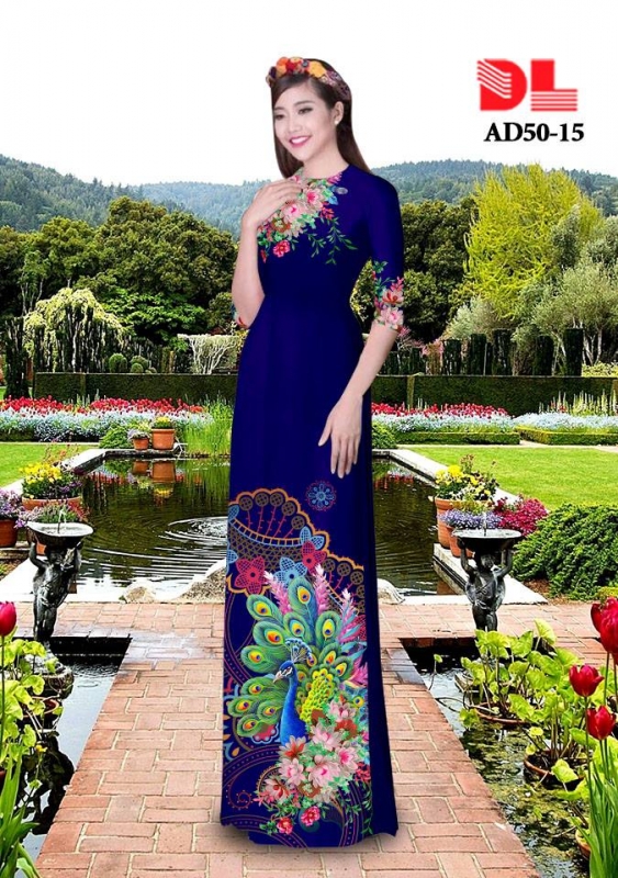 Vải áo dài chim Phượng