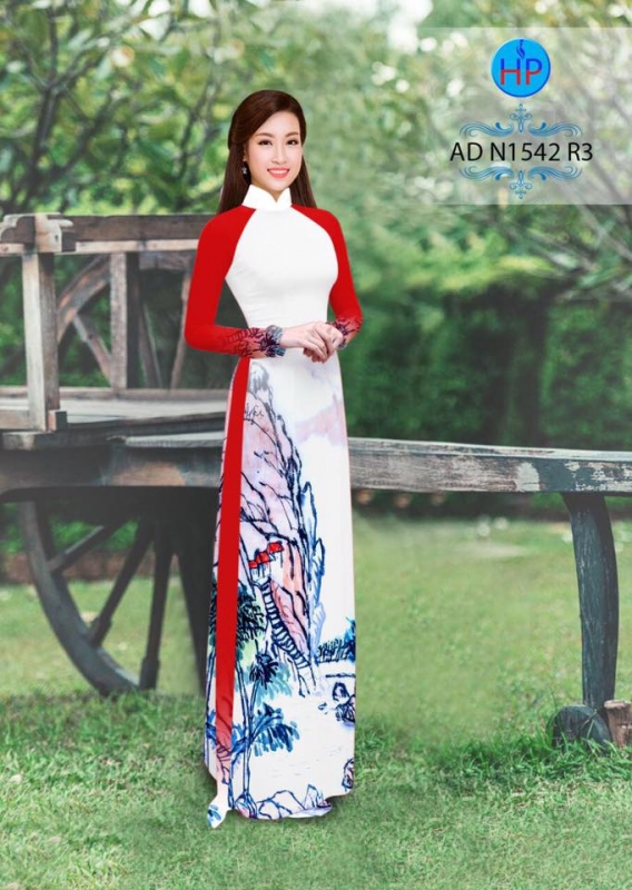 Vải áo dài tranh thủy mặc