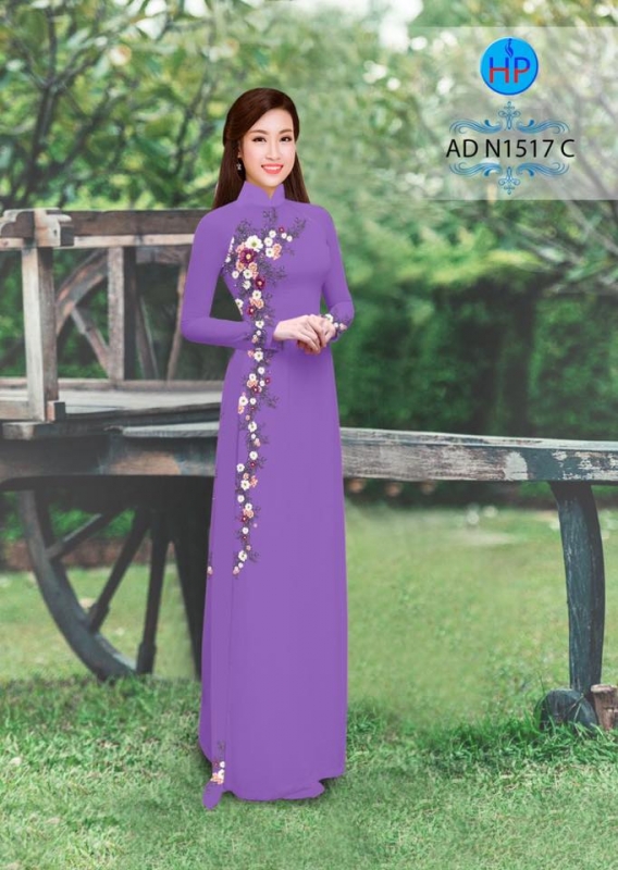 Vải áo dài hoa dây Vải áo dài hoa dây