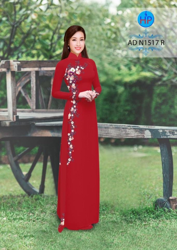 Vải áo dài hoa dây Vải áo dài hoa dây