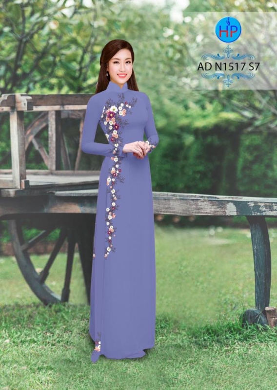 Vải áo dài hoa dây Vải áo dài hoa dây