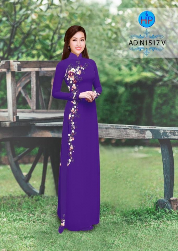 Vải áo dài hoa dây Vải áo dài hoa dây