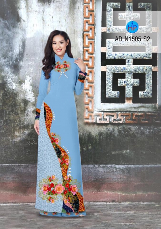 Vải áo dài hoa văn chạy dọc Vải áo dài hoa văn chạy dọc