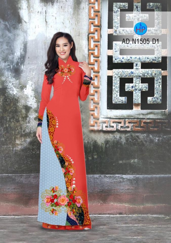 Vải áo dài hoa văn chạy dọc Vải áo dài hoa văn chạy dọc