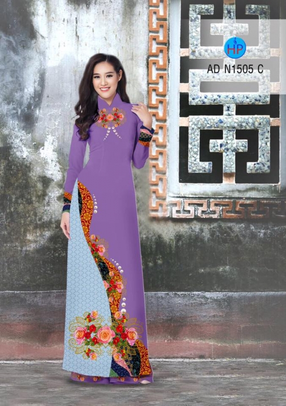 Vải áo dài hoa văn chạy dọc Vải áo dài hoa văn chạy dọc