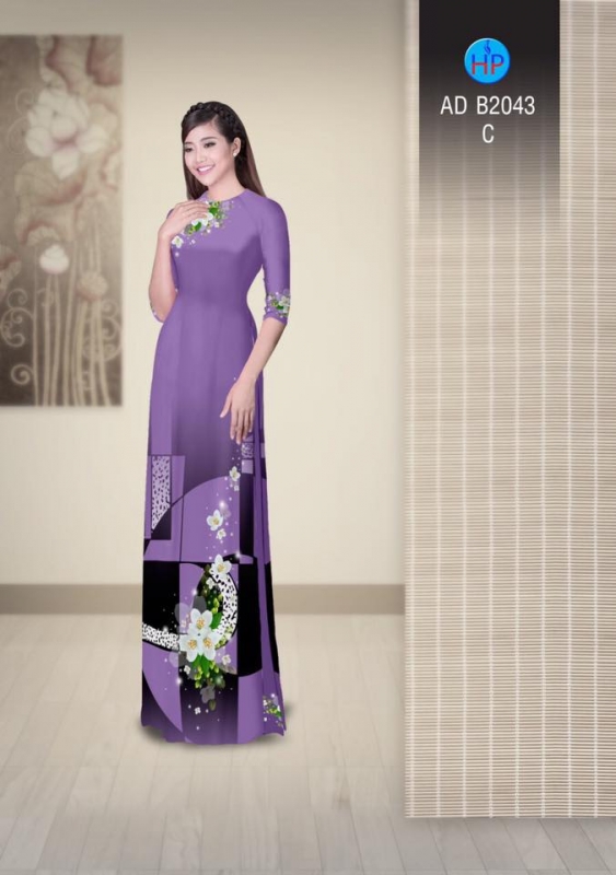 Vải áo dài lập thể Vải áo dài lập thể
