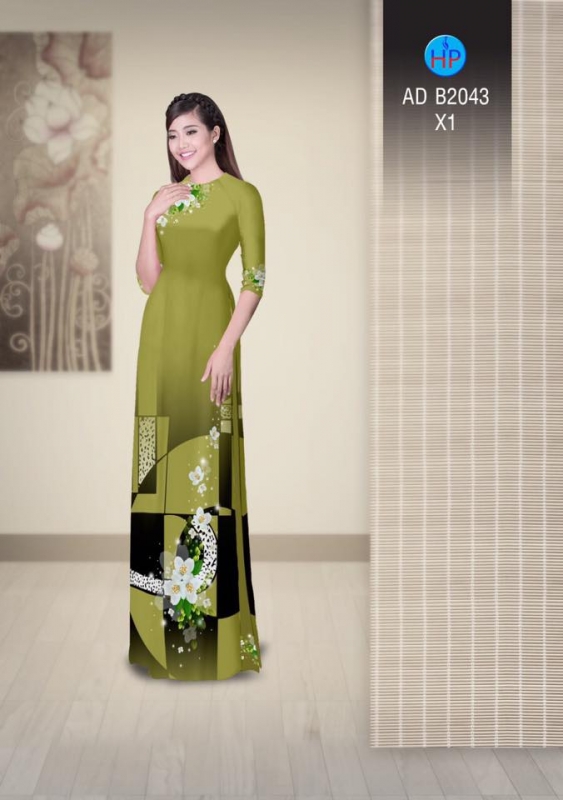 Vải áo dài lập thể Vải áo dài lập thể