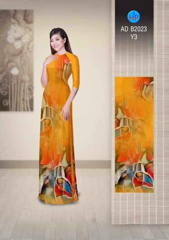 Vải áo dài trừu tượng