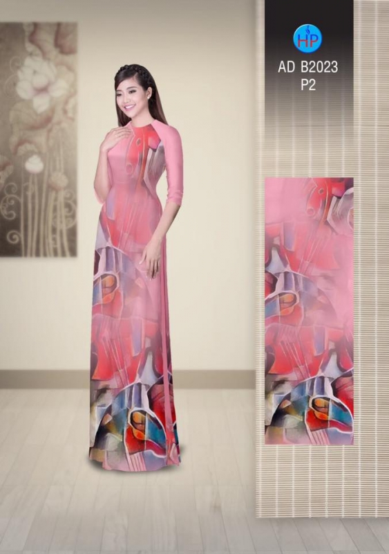 Vải áo dài trừu tượng