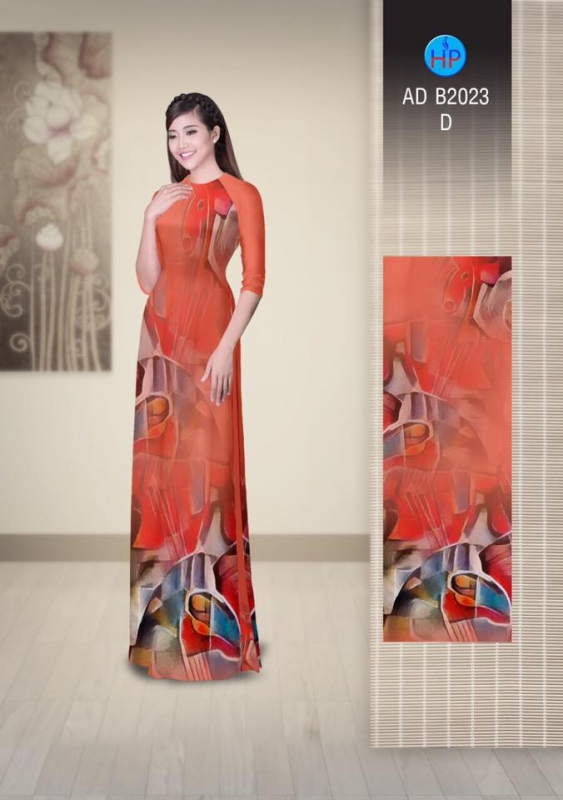 Vải áo dài trừu tượng
