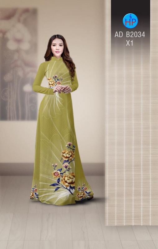 Vải áo dài hoa eo