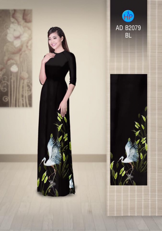Vải áo dài chim cò Vải áo dài chim cò