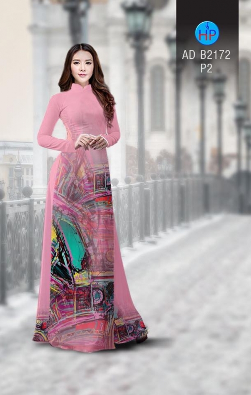 Vải áo dài trừu tượng